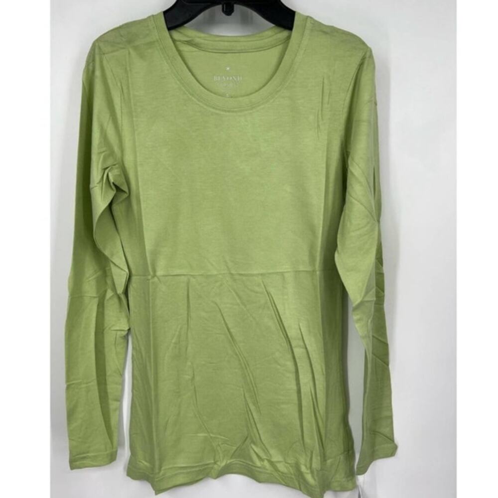 Beyond Scrubs Green Long Sleeve Scrubs Top Size S
